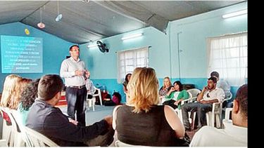 VELOZ. El presupuesto participativo arrancó ayer en Manuel Alberti..
