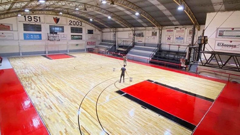Obra en el gimnasio de Derqui..