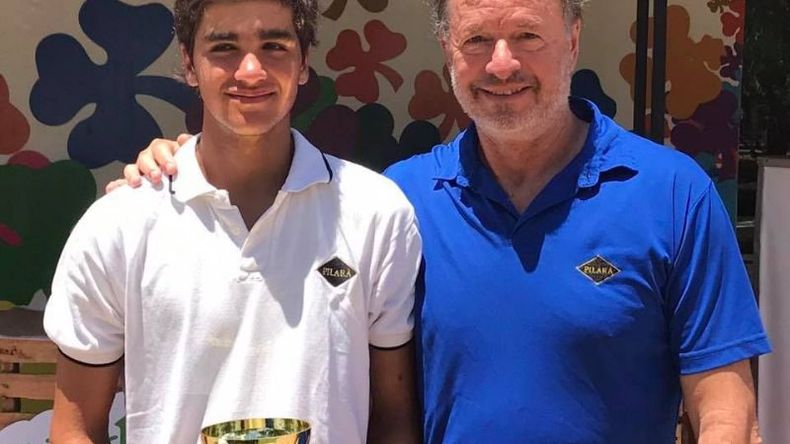 Lucho Tacchi junto a Gustavo Luza, de Pilará..
