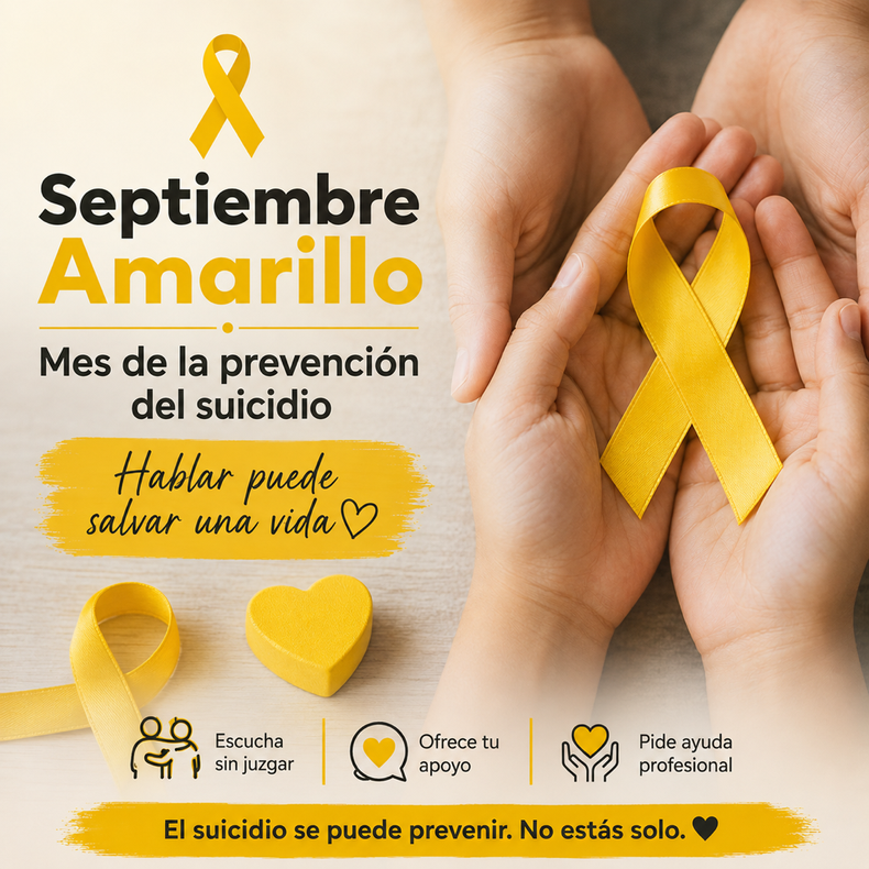 Septiembre amarillo, mes de la prevención del suicidio. (diarioavanzada.com).