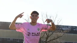 FESTEJO. Franco Camargo marcó su primer gol en Real Pilar jugando en el Carlos Barraza.
