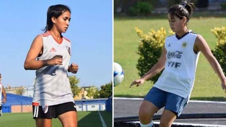 POR DOS. Con la banda roja y la Albiceleste, Ludueña es una de las promesas del fútbol nacional..