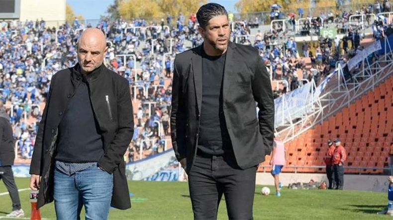 DUPLA. Orsi y Gómez salvaron a Godoy Cruz del descenso..