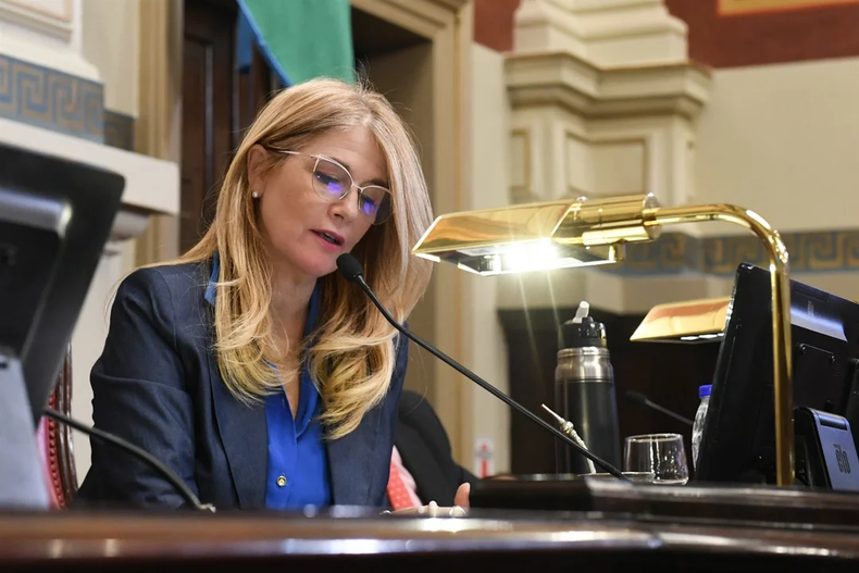 POR LA RE. La vicegobernadora bonaerense, Verónica Magario.