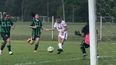 Vicky Morán marcando el 2-0 parcial.