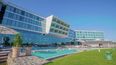 El plantel de Racing está hospedado en el Hotel Hilton Pilar.&nbsp;