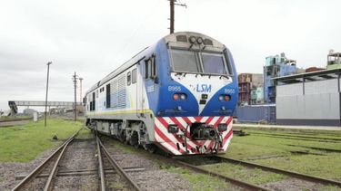 La locomotora se repara en los talleres de Trenes Argentinos del barrio de Retiro.