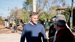 Federico Achával recorrió las obras, que ya se encuentran avanzadas.