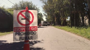 Escape de gas en Villa Rosa