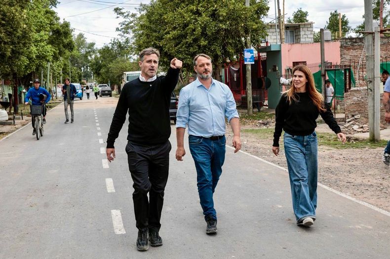 PARA ADELANTE Achval recorri las obras junto a Laurent y Peralta