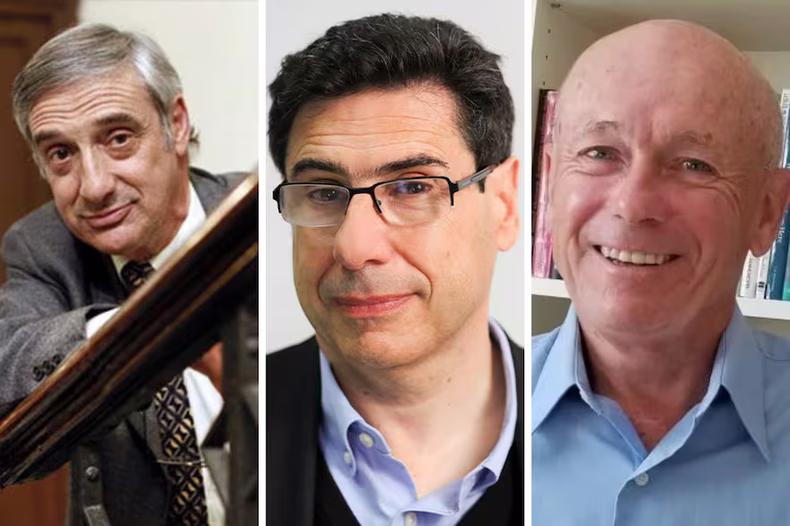 Los ganadores del Premio Nobel de Economía 2025. (LN).