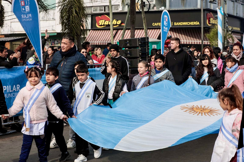 EDUCACI&Oacute;N. Las escuelas participaron del desfile c&iacute;vico.&nbsp;