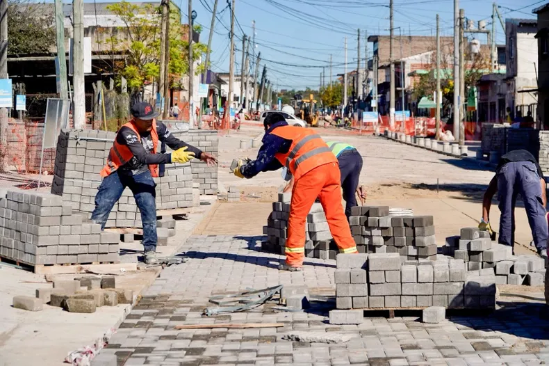 EN OBRA Los trabajos en Derqui se encuentran avanzados y cerca de su finalizacin