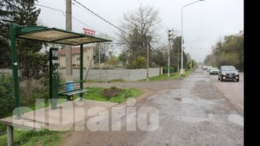 El Cardenal y ruta 234. Allí fue abordada la joven que habrían intentado violar..