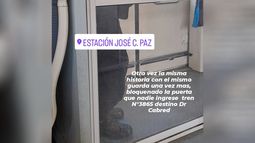 Una vez más la misma historia, bloqueando a propósito la puerta del medio, Tren N°3865 desde José C Paz con destino a Dr Cabred #trenesargentinos #TrenSanMartin #usuariodelalsm. elusuariodelaLSM / @ElusuarioLSM816.&nbsp;