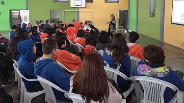 #YOESTUDIOENPILAR. Las charlas se dan desde el año pasado..