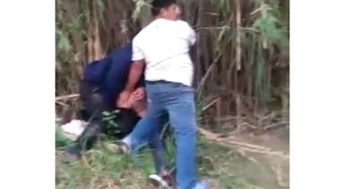 Así detuvieron a un asaltante en la puerta de un Jardín