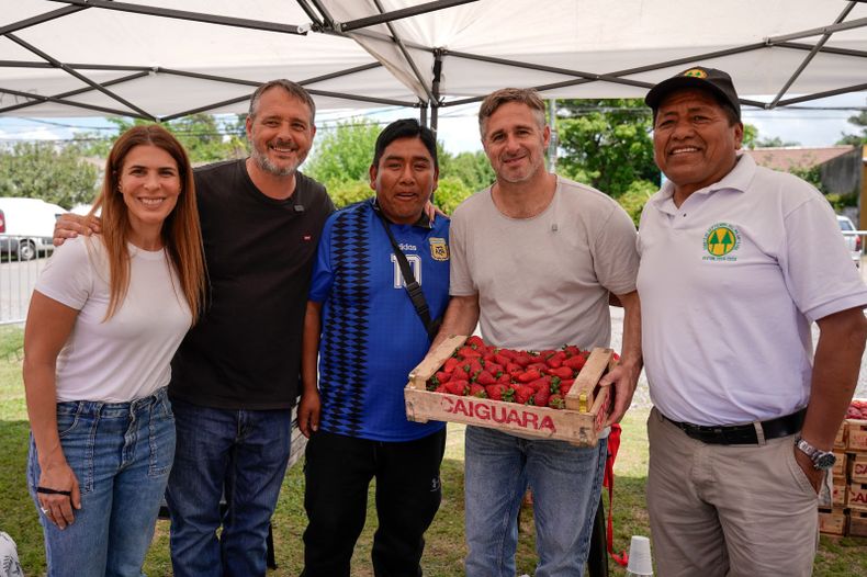 FESTEJO. Federico Achával compartió la celebración con los productores locales.