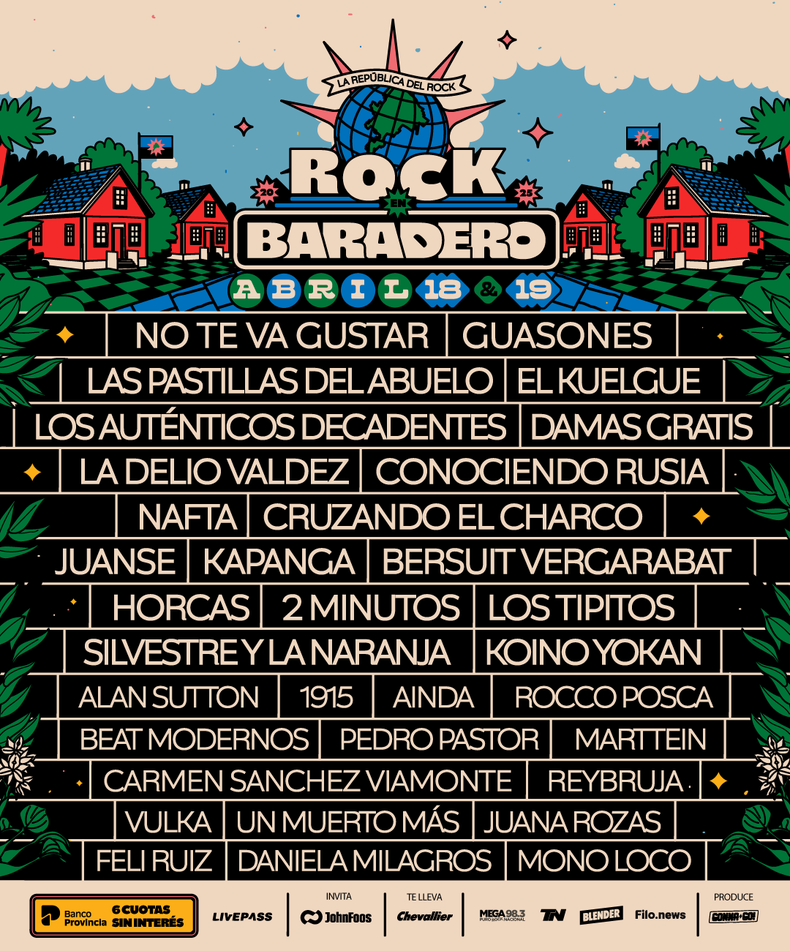 Rock en Baradero 2025: así es el lineup. (Prensa).png