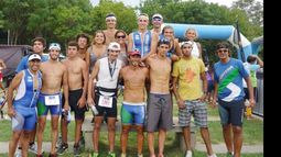 Todos al podio. El grupo del Iron Team Pilar volvió a brillar en el Grand Prix de Junín..
