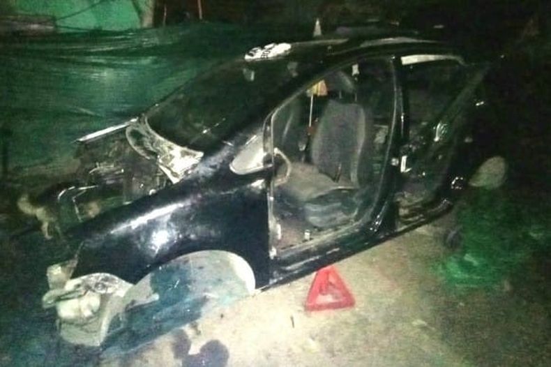 EN DESGUACE. Así fue encontrada la Suran en una casa de Alberti.
