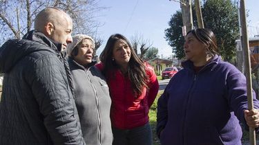 CAMPAÑA. Ducoté recorrió ayer asfaltos en El Triángulo. .