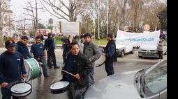 ANTES. La protesta en la calle. Después cambió el humor..