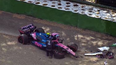 Colapinto chocó el Alpine cuando estaba por terminar la Q1.