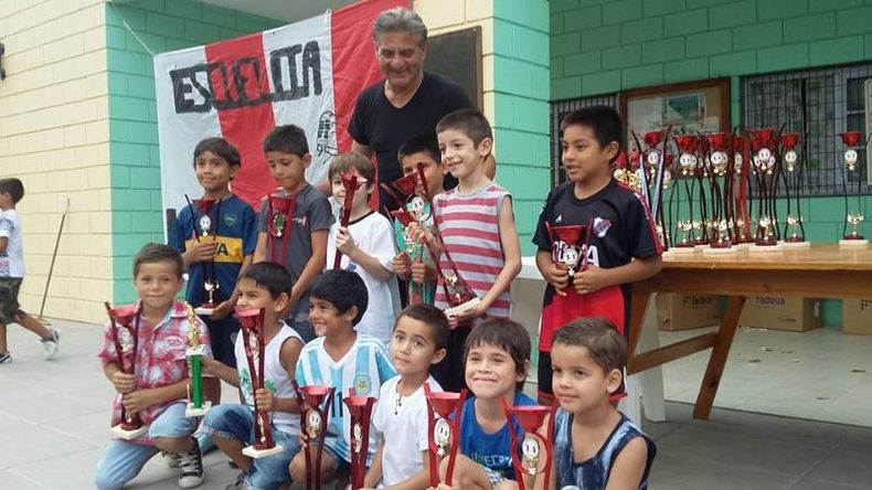 La escuela de fútbol, su gran pasión..