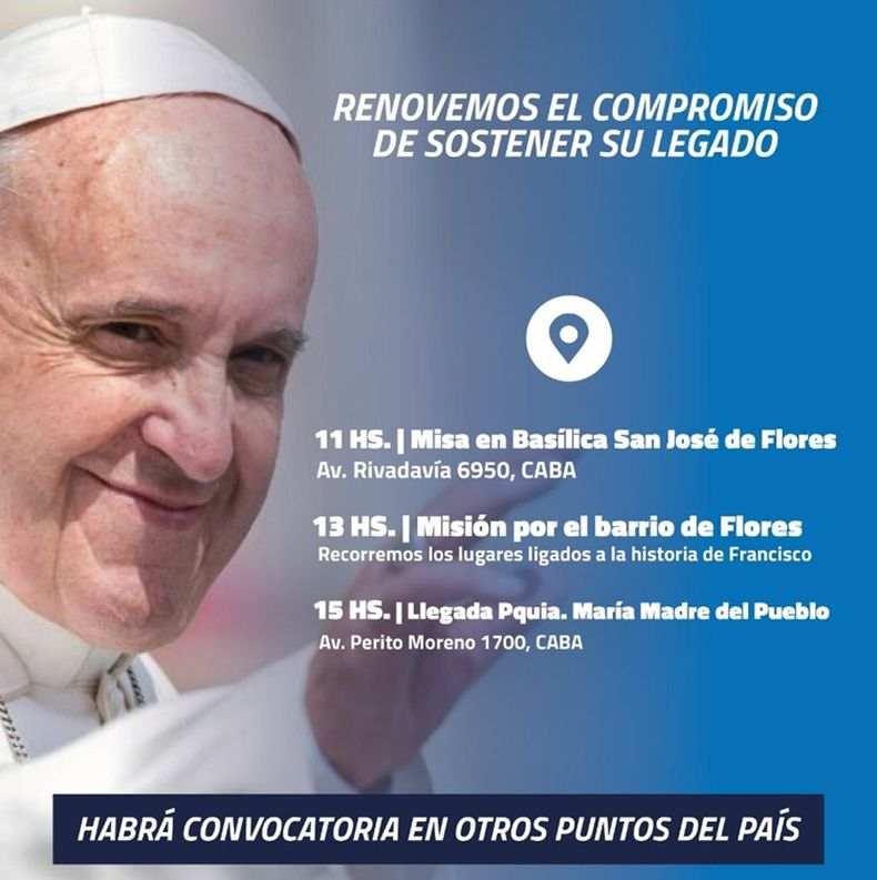 Comienzan los homenajes al papa Francisco. (AICA).
