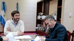 Achával se reunió con el intendente de Mercedes, Juan Ignacio Ustarroz