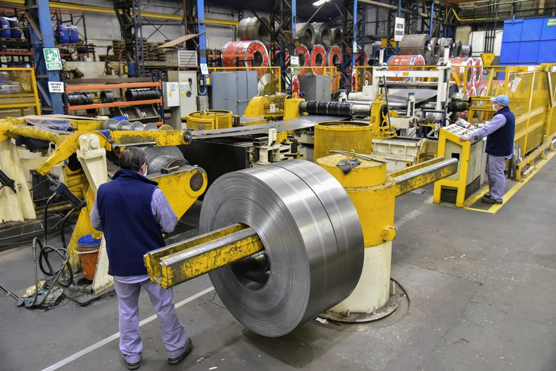 PARA ARRIBA. Las industrias metálicas superaron el promedio.