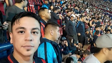 TRIBUNA. Rodrigo García era fanático de San Lorenzo.