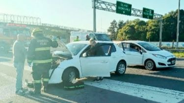 choque en panamericana provoco caos de transito