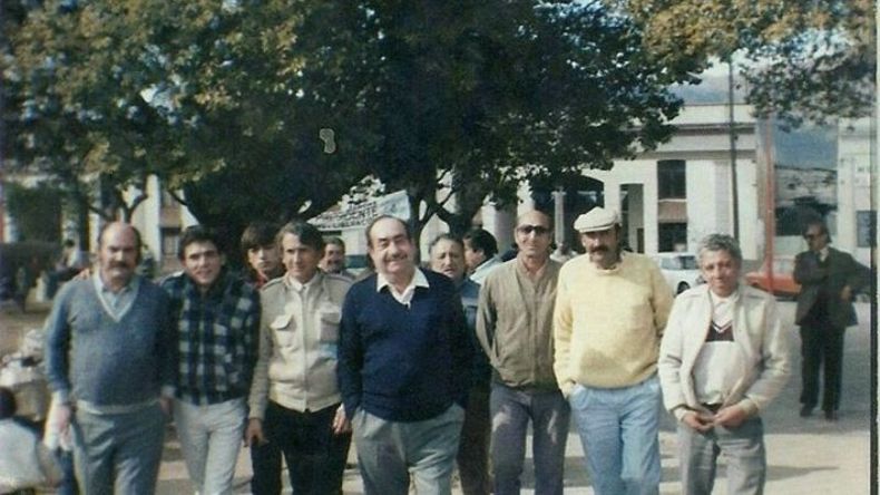 Luiso, en una de aquellas caminatas de los 80..