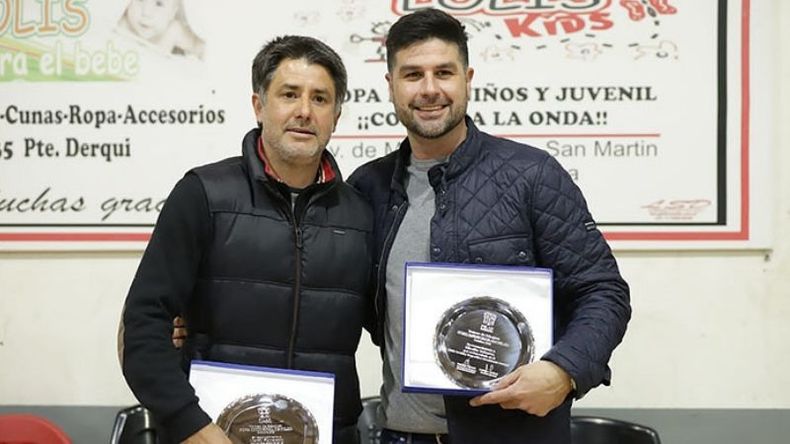 DISTINCIONES. Martín Figueredo (Sportivo) y Nicolás Tabarez (Derqui)..