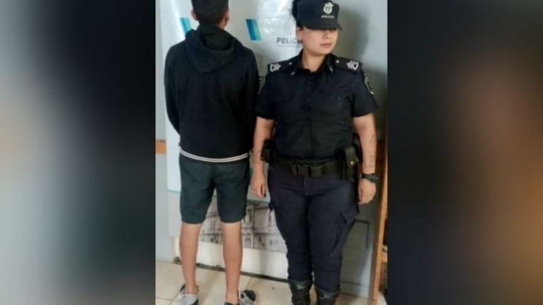 El detenido tiene 23 años y es oriundo de Ciudad Evita. .