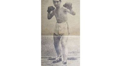 EN GUARDIA. Luiso en una foto del año 1944. .