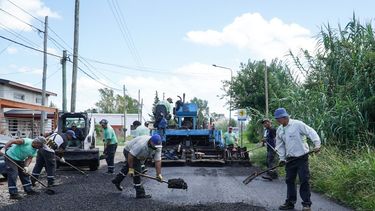 TRABAJO. El municipio acelera las tareas de reparación de las calzadas.