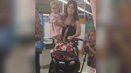 La China paseó por Las Palmas junto a Magnolia, Amancio y a Beltrán, uno de los hijos de Benjamín Vicuña y Pampita, que hoy dio positivo para coronavirus. .