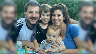 EN FAMILIA. El periodista ya está en su casa. .
