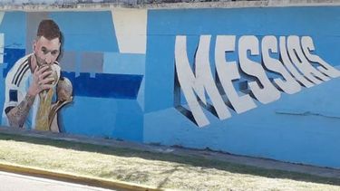 Mural en proceso. #Messi #argentina #artemundialfutbol. Alejandro Carlos Maass..