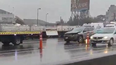 triple choque, un herido y demoras en panamericana