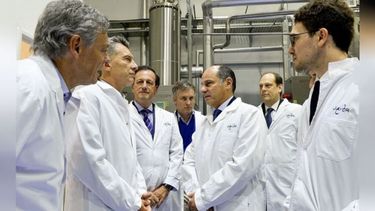 LABORATORIO. El 27 de abril del año pasado Macri lo inauguró hoy en crisis..