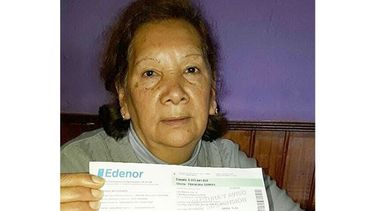 IMPAGABLE. Graciela y su factura..