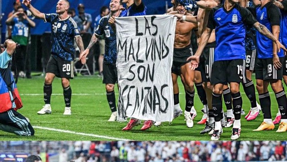 La Casa Blanca respaldó a los futbolistas argentinos que mostraron la bandera de las Malvinas