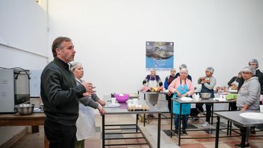COCINA. Achával compartió parte de los talleres que se brindan en&nbsp; Salas.