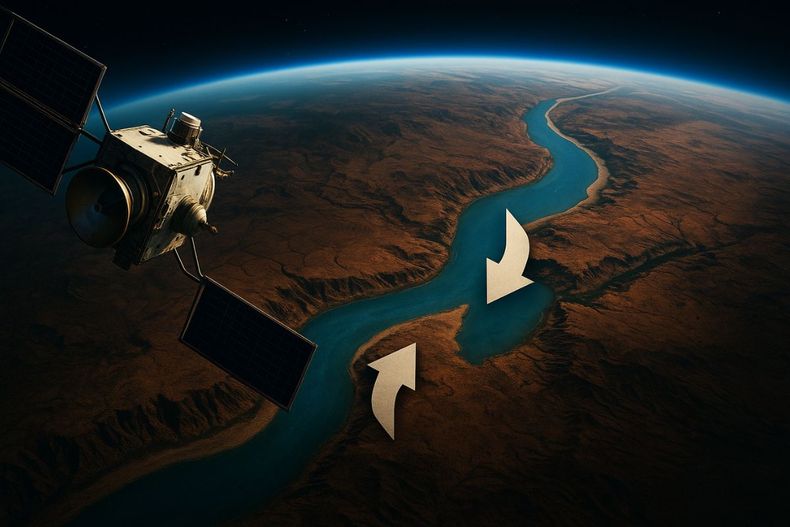Imagen captada por el satélite Landsat-9 de la NASA. (Nasa).