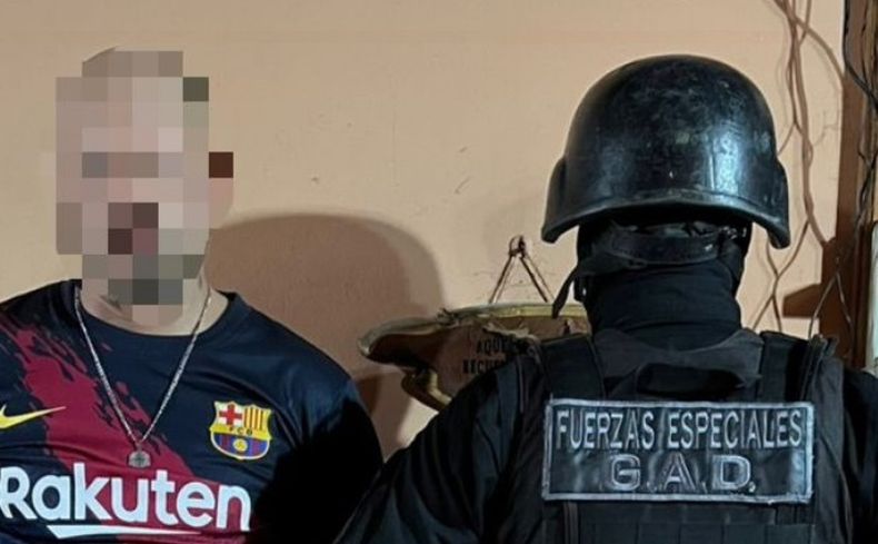 El detenido cayó en su casa de Villa Rosa.