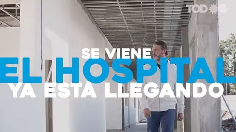 RECORRIDA. Laurent en el hospital, parte del último video de la campaña..